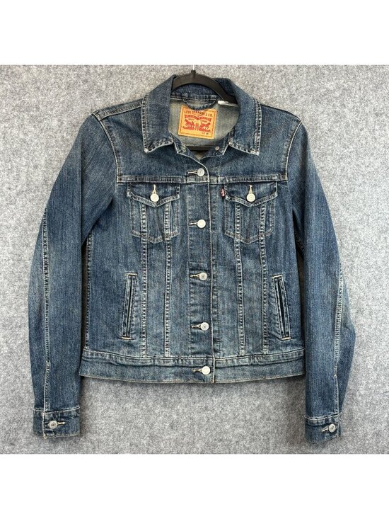 Levi's Jackets & Blazers - Levis Strauss Womens Size Medium Jean Jacket Vintage Denim Trucker
